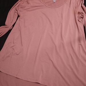 LuLaRoe 3XL rose pink long sleeve shirt